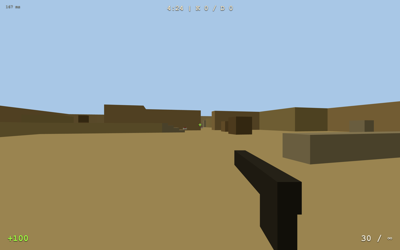 Dust Arena — low-poly FPS от первого лица, карта de_dust